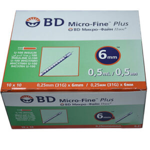 سرنگ انسولین BD نیم میل