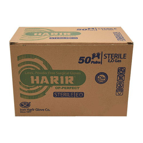 دستکش جراحی بدون پودر حریر